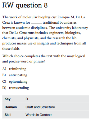 ตัวอย่างข้อสอบ SAT Verbal-8